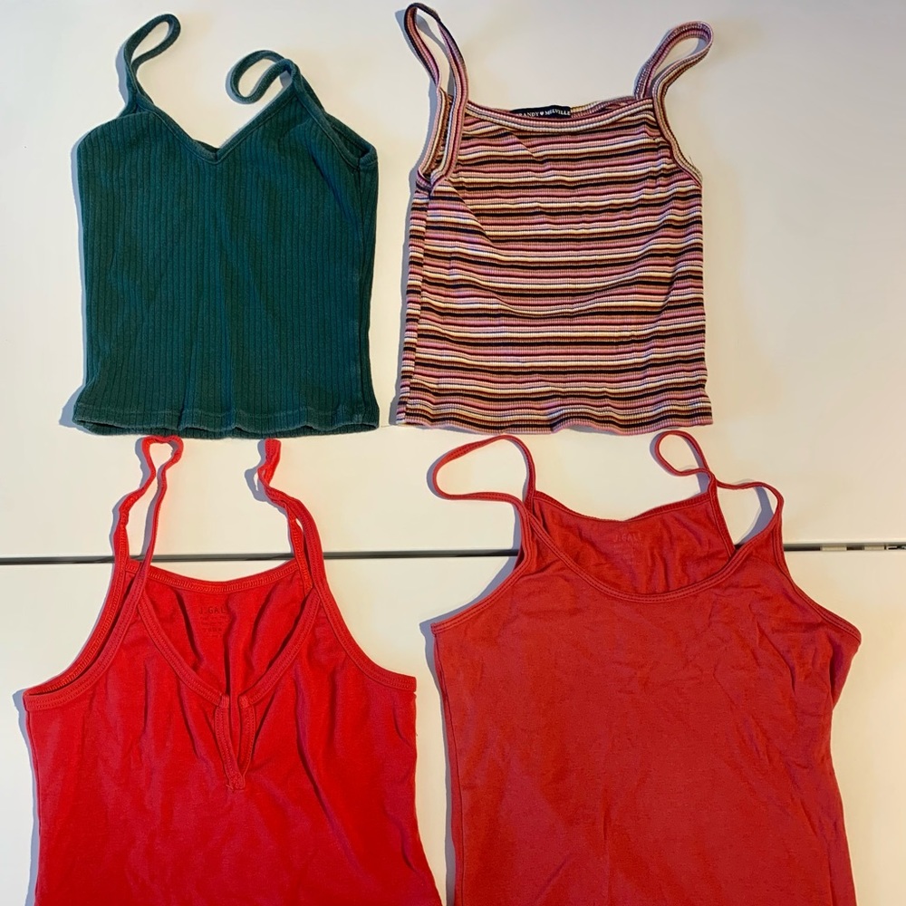BUNDLE four knit Brandy Melville tank tops
